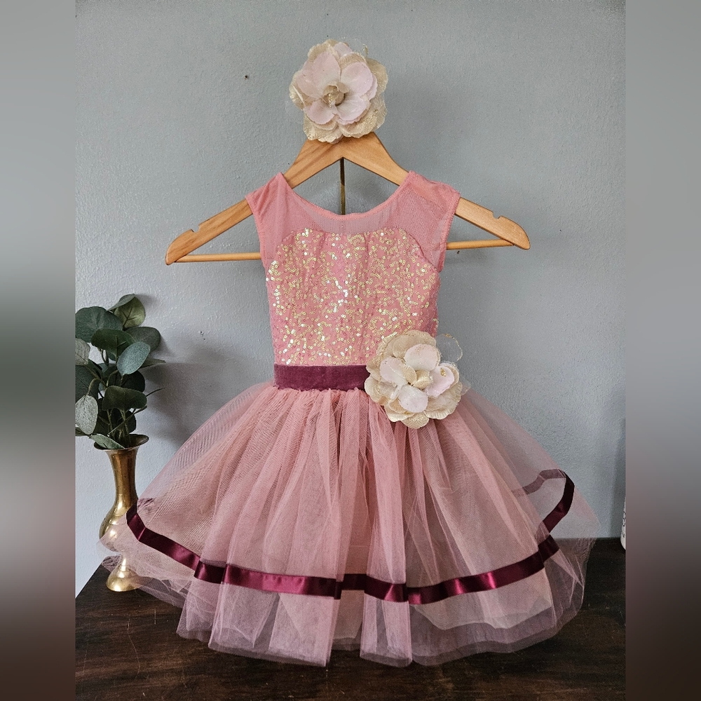 NWT Weissman Coquette Balletcore Sequin Tulle Fairytale Princess Tutu Dress 4-5T